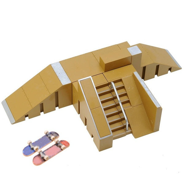 Assemble Finger Skateboard Field Set Fingertip Skateboarding Field Accessories Children's Christmas Toys Matron Inn
