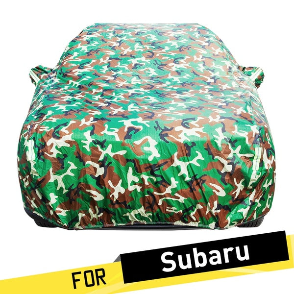 Outdoor Car Cover Waterproof Sun Shade Rain Snow Dust Protector Camouflage Cover For Subaru Impreza BRZ Tribeca Ascent Exiga Dex