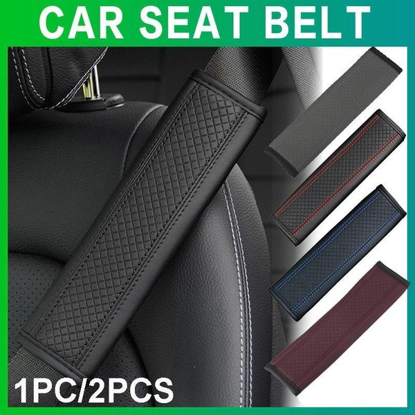 1PC-2PCS Car Accessories Seat Belt Faux Leather Safety Belt Shoulder Cover Auto Interior Accessories