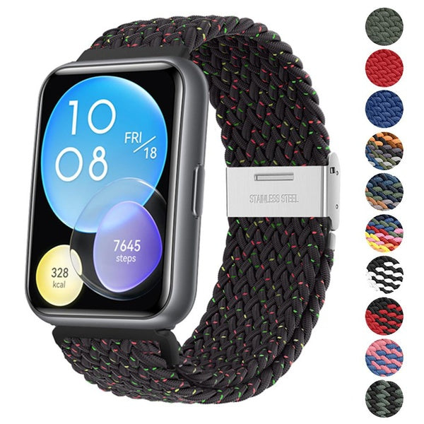 Bracelet en nylon pour Huawei Watch Fit 2 boucle en métal smartwatch Accessoires Bracelet de sport pour Huawei Watch fit2