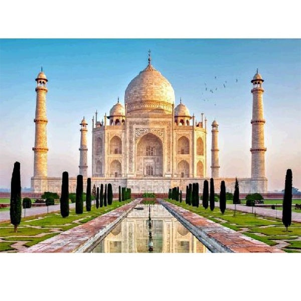 DIY 5D Taj Mahal Diamond Painting Full Drill with Number Kits Home and Kitchen Fashion Crystal Rhinestone Cross Stitch Embroidery Paintings Canvas Pi