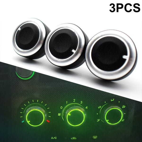 Yiyasu Store 3pcs Heat AC Air Conditioning Switch Knob Conditioner Turning Control Knobs For Mazda 5 CX-7 2006 - 2009 Car Accessories