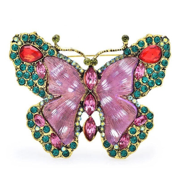 Shining Butterfly Brooches For Women Charming Insects Party Office Brooch Pins Fashion Jewelry Gifts