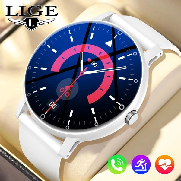 LIGE montre intelligente femmes en plein air Bluetooth appel sport Fitness montres moniteur de santé étanche pour Android IOS Smartwatch hommes