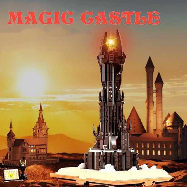 New 969pcs Black Magic Castle Model Building Block Brick Educational Assembly Toy Children Boy Gift