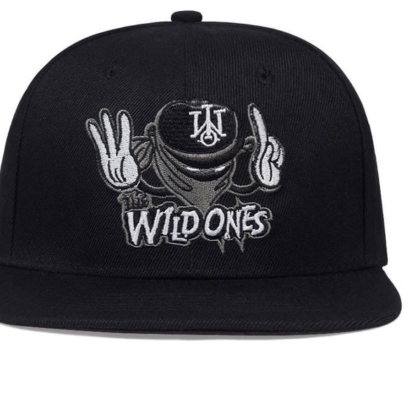 New Arrival Baseball Snap Backs Cap The Wild Ones Baseball Snapback Caps Men Women Adjustable Sun Hat Outdoor Casual Street Black Hats