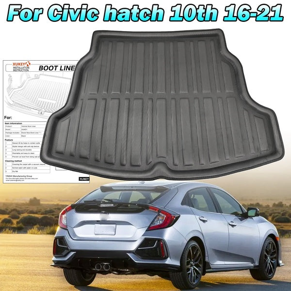 For Honda Civic 5dr Sport Touring Hatch Hatchback 2017 - 2021 Cargo Liner Trunk Tray Floor Mat Boot Cover 2018 2019 2020