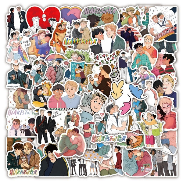 10-50Pcs Heartstopper Stickers Heartstopper Graffiti Stickers for DIY Luggage Laptop Skateboard Motorcycle Bicycle Stickers