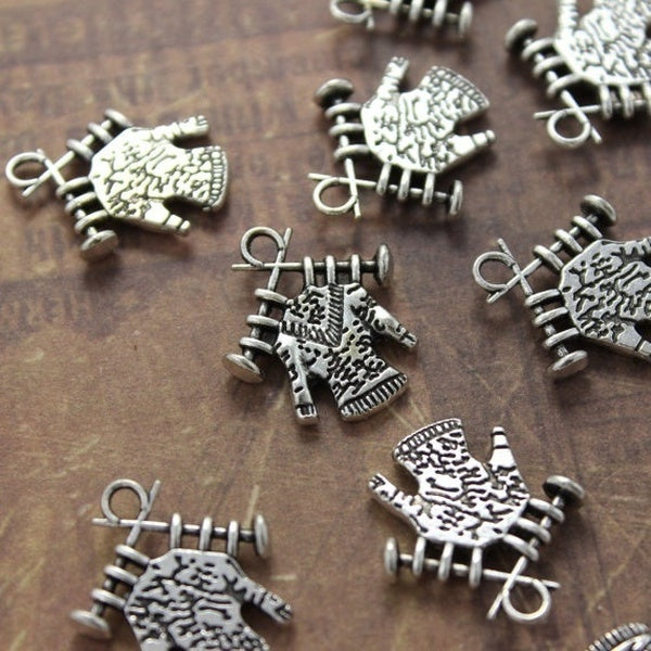 10 "KNITTING" Sweater Charms Kiitting Sweater Pendants Antiqued Silver Tone Double Sided 17 X 18 Mm, Making DIY Handmade Accessories Craft Making or