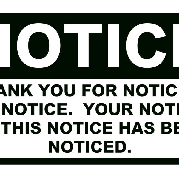 2Pcs NOTICE Vinyl Decal, Bumper Sticker, JDM, Funny, Toolbox, Car, Windows, Outdoors