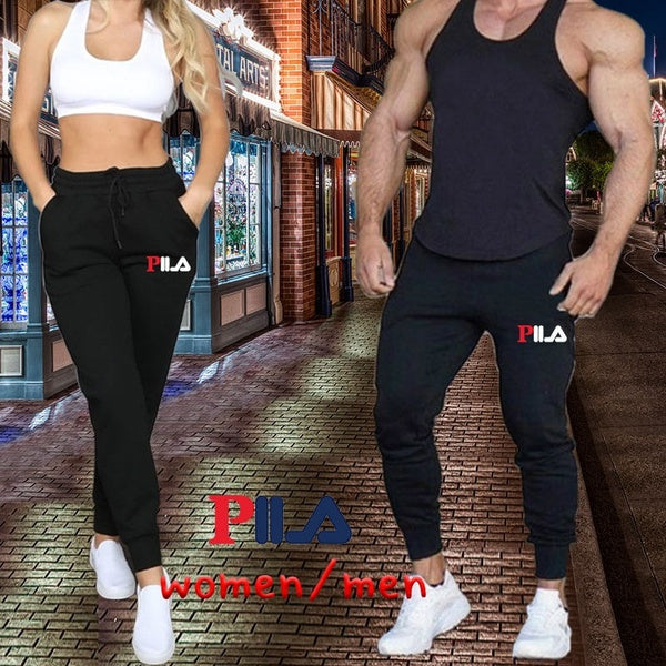 Hommes Femmes Casual Couple Pantalons Tendances Jogging Sports Pantalons Fitness Pantalons de survêtement