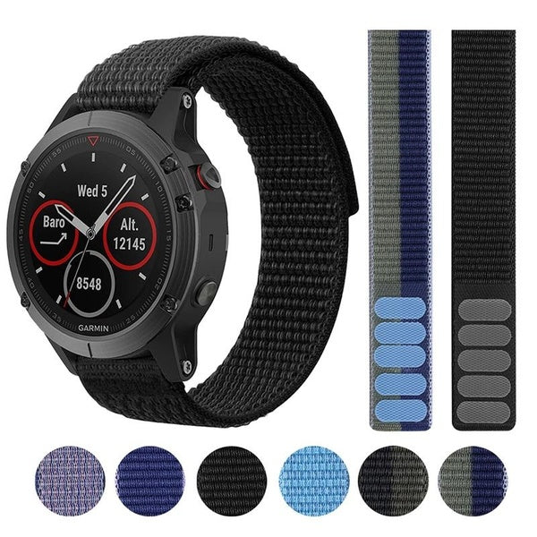 22 26mm Nylon Watchband Strap For garmin Fenix 7X 7 6X 6Pro Epix Gen 2 Replacement Wristband Fenix 5X 5Plus Smartwatch Bracelet
