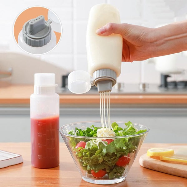 Cuisine Jam Squeeze Bouteille Miel Salade Pot Distributeur De Sauce Conteneur D'assaisonnement Distributeur De Ketchup Avec Échelle Bouteilles D'assa