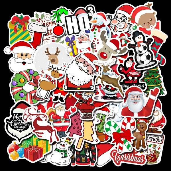 Santa Claus Father Christmas graffiti sticker Decals (15-50 Pcs-set)