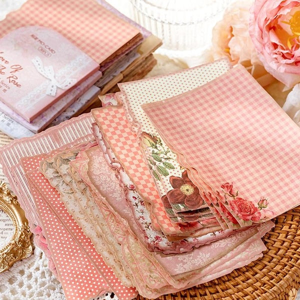30Pcs-Pack Vintage Decorative Paper Material Perfect for Planner Journaling Diy Scrapbooking Stationery Supplies