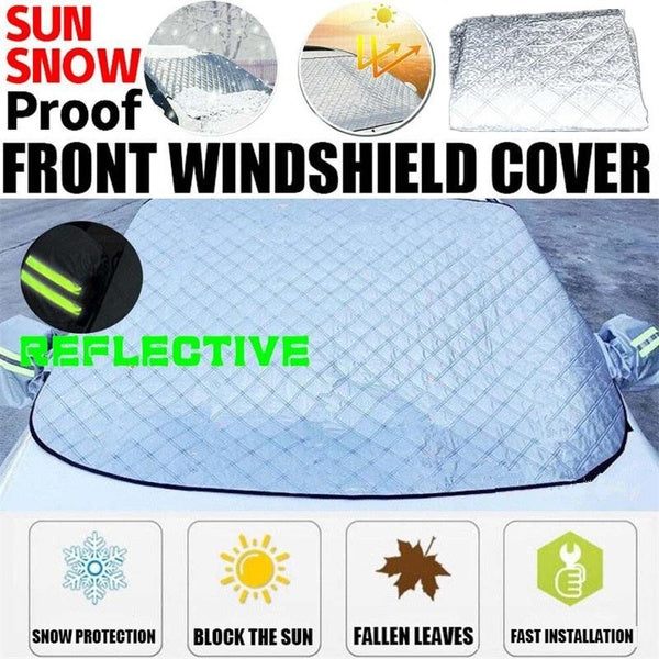 Magnetic Car Windscreen Cover Ice Frost Shield Snow Protector Sun Shade Winter UV Sun Dust Screen Protector for Car-Truck-SUV