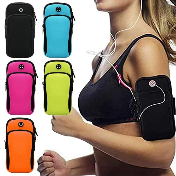 Brassard universel pour téléphone portable, sangle réglable, sac de bras de gymnastique, Jogging, Sports de plein air, Fitness, cyclisme, randonnée,
