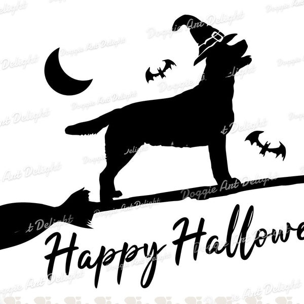 2pcs, Halloween Labrador Decal Vinyl Sticker Car Sticker