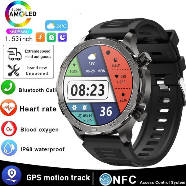 2024 nouvelle montre intelligente Dk67 montre intelligente homme GPS Sport suivi fréquence cardiaque pression artérielle étanche montre de Fitness po