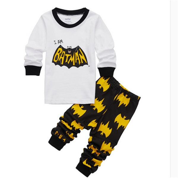 Baby Kids Boys Batman Cotton Nightwear Pyjamas Pajamas Set Sleepwear 2-7Years
