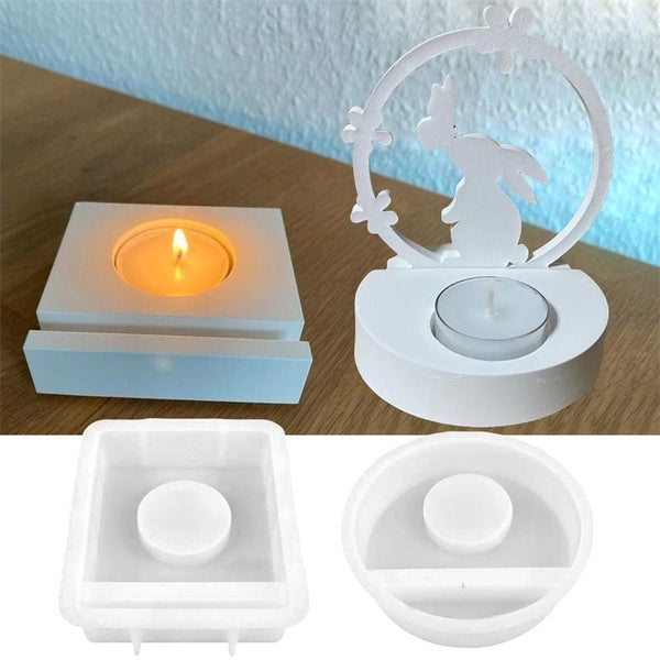 3styles Silicone Molds for Making Holders with Decorative Groove