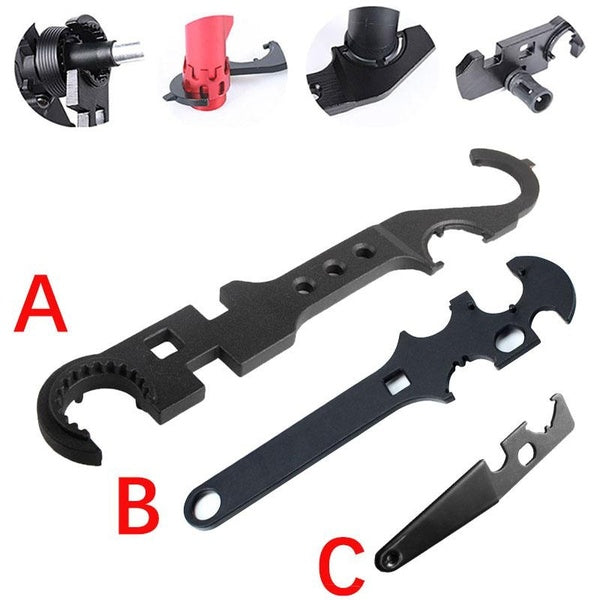AR15-M4 clé combinée château écrou clé baril écrou clé bout à bout Tube outil garde-main trousses d'outils chasse en plein air pistolet accessoires