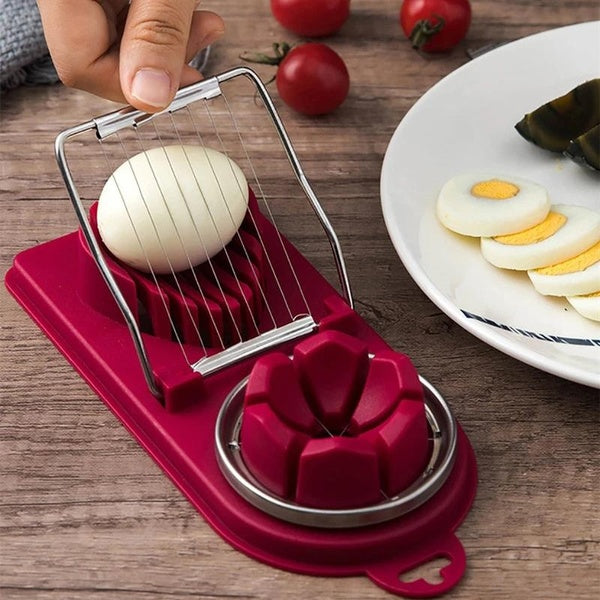 1PC coupe-oeufs multifonctionnel en acier inoxydable fil trancheuse à oeufs sectionneur coupe moules Portable déjeuner coupe-viande cuisine Gadget OK