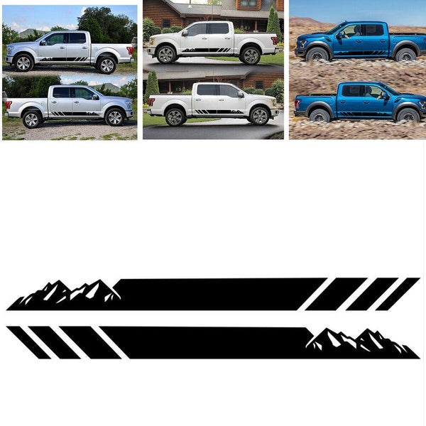 Universal Car Truck Side Skirt Door Racing Graphic Vinyl Sticker Stripes Decal