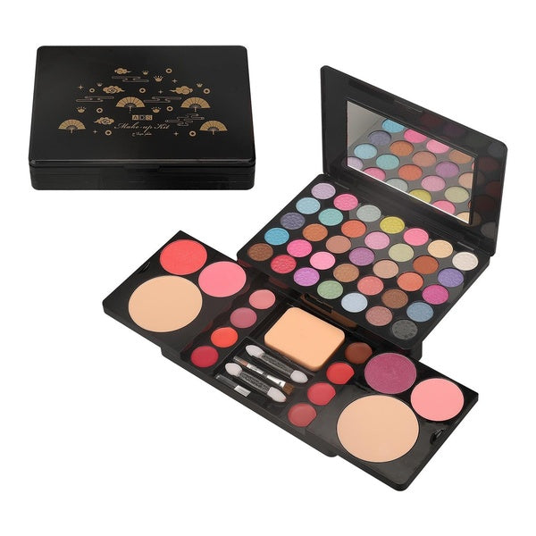 ADS-A8927 Makeup Case Set Kit-Ultimate Color Combination-Holiday Gift Set Cosmetics Eye Shadow Lip Gloss Blush Combo Palette