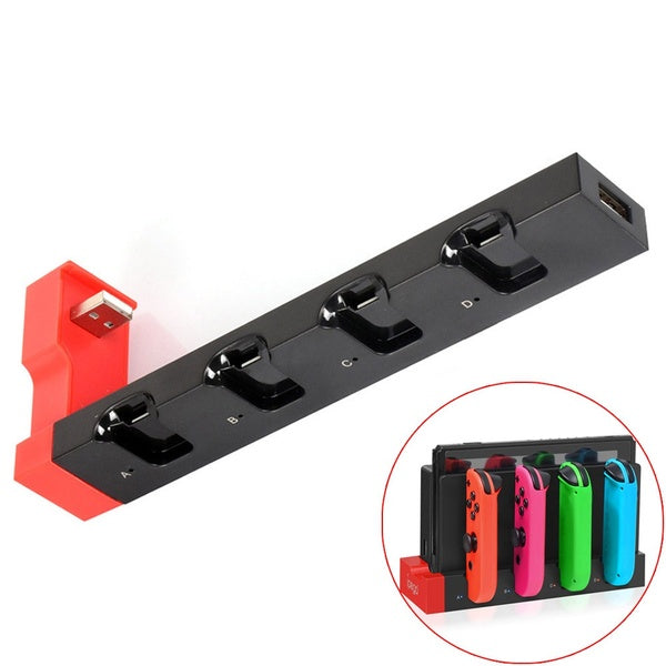 Station de chargeur de contrôleur rapide pour Nintendo Switch NS Joy-Con Console de jeu accessoires de manette 4 Ports Dock de charge