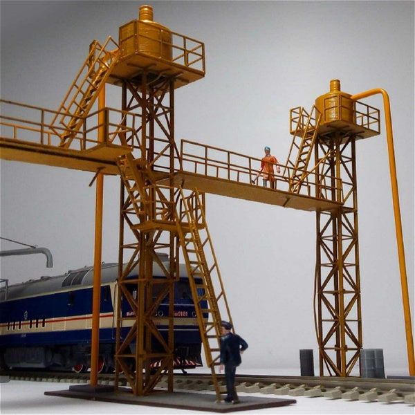 1: 87 HO Model Internal Combustion Assemble Engine Oil Station Accessories Building Static Scene Sand Table Train Railway Layout Matron Inn
