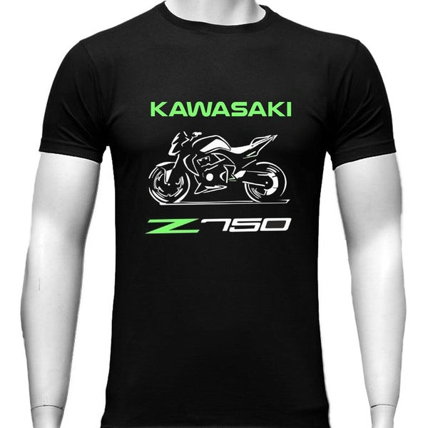 T Shirt Kawasaki Z750 Shirt Bike Sport Graphic Tee Shirt Homme T-shirt en coton à manches courtes