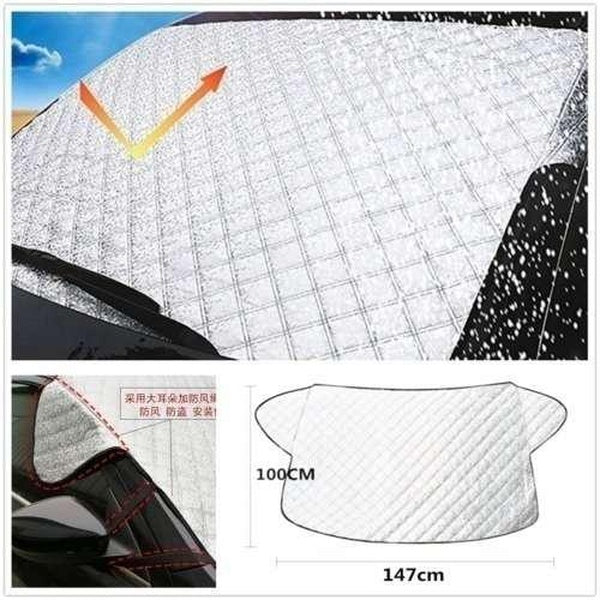 1PC Car Accessories Car Covers Car Windscreen Cover Anti Snow Frost Ice Windshield Dust Protector Heat Sun Shade Car Window Screen Frost Ice Large Sn