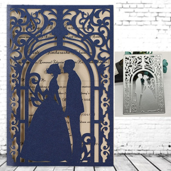 Cutting dies Wedding Couple Metal Cutting Dies Stencils dies for DIY Scrapbooking dies Paper Craft Card Making Embossing Die Cut