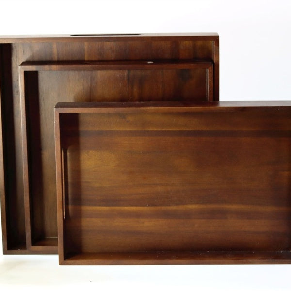 Wooden Serving Tray Tea Cup Saucer Trays Fruit Plate Storage Pallet Plate Decoration Japanese Food Rectangular Plate