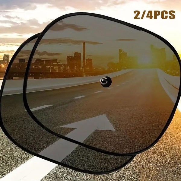 2-4pcs Car Suction Cup Sun Shade Car Window Sun Shade Sun Protection Heat Insulation Side Window Sun Shade Windshield Sun Shield