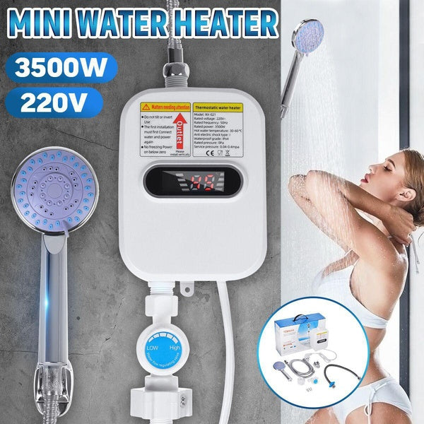 4 Styles New Instant Electric Water Heater 3500W 220V Safe and Fast Heating Household Instant Electric Water Heater Shower System Sink Faucet Constan