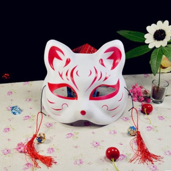 Masque de renard de fête d'halloween masque complet de mascarade de fête de carnavals en PVC