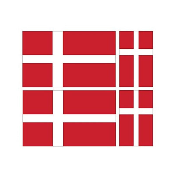 Danish Denmark Flag Vinyl Funny Vinyl Sticker Decal for Car Truck Window Bumper