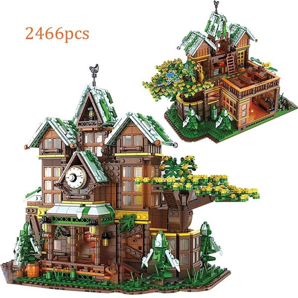 New Romantic Snow Time House 86002 Architecture Building Blocks Toys Birthday Christmas Gifts For Children