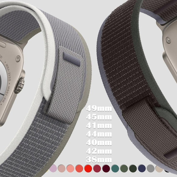 Sport Band for Smart Watch Ultra 2-Ultra 9 8 7 49mm 45mm 41mm 44mm 40mm for Smartwatch Series 6 SE 5 4 3 2 1 42mm 38mm,Nylon Men Bands Strap Bracele