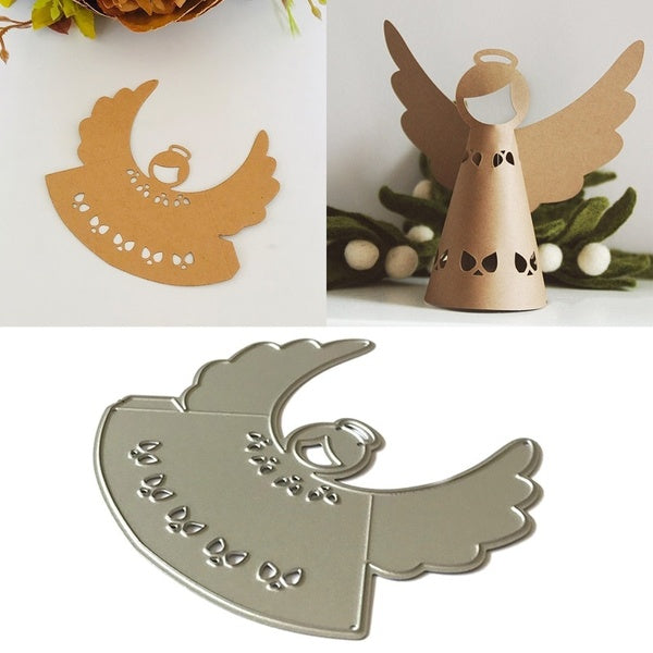 Bricolage ange métal acier matrices de découpe pochoirs pour faire des cartes de papier d'album de Scrapbooking matrices de gaufrage