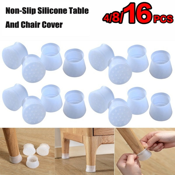 4-8-16 PCS Furniture Silicon Protection Cover Table Chair Leg Round Cover Pad Floor Protector