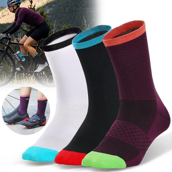 1-5 pairs Sport Professional Compression Cycling Socks Men Women Cool MTB Bikes Socks Skateboard Sock Breathable Road Bicycle Socks Outdoor Racing So