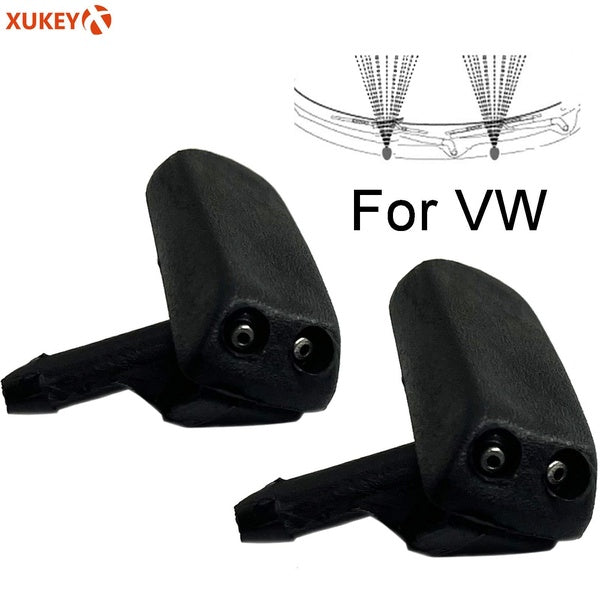 XUKEY 2Pcs Windshield Wiper Jet Washer Nozzle Windscreen Wipers Parts Vehicle Water Spray For VW Transporter T4 T5 Polo Passat Jetta