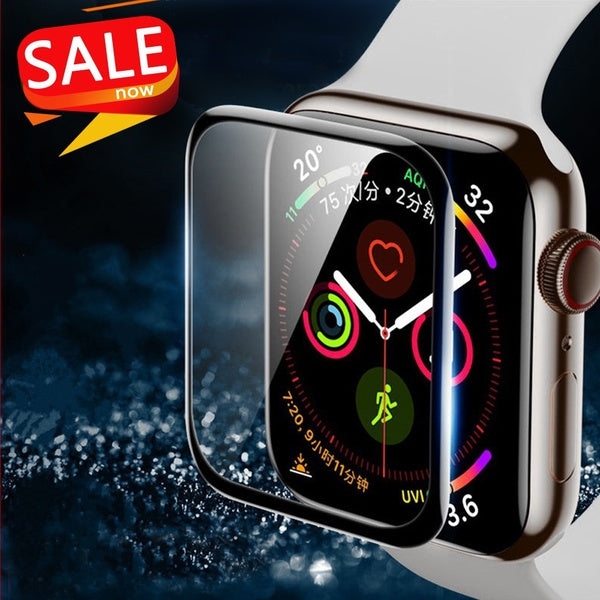 1-2-6pcs Clear Film for apple watch series SE 6 5 4 3 2 44mm 40mm Full Coverage soft Screen Protector compatible for iwatch band 38mm 42mm