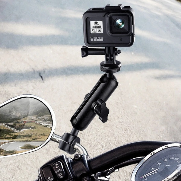 Metal Motorcycle Bicycle Camera Holder Handlebar Mirror Mount Bike Bracket for GoPro Hero 6 7 9 8 10 Phone Action Camera Accessories