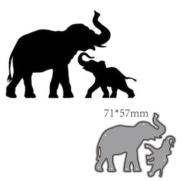 Animal Elephant Metal Cutting Dies Stencils for Scrapbooking Photo Album Decoration Embossing Paper Card Craft