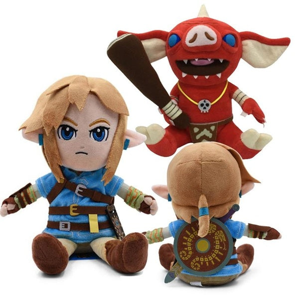 New Arrival 2 Kinds Zeld Plush Toys Cartoon Link Boy With Sword Korok Link Soft Stuffed Doll for Kids Best Gift