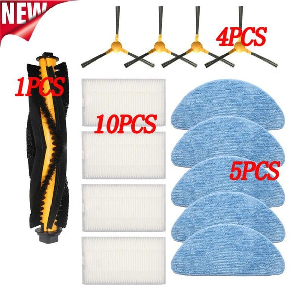 2022 Newest Roller Brush Side brush HEPA Filter For Proscenic 800T Liectroux C30B Filter robot vacuum cleaner parts MopS Set
